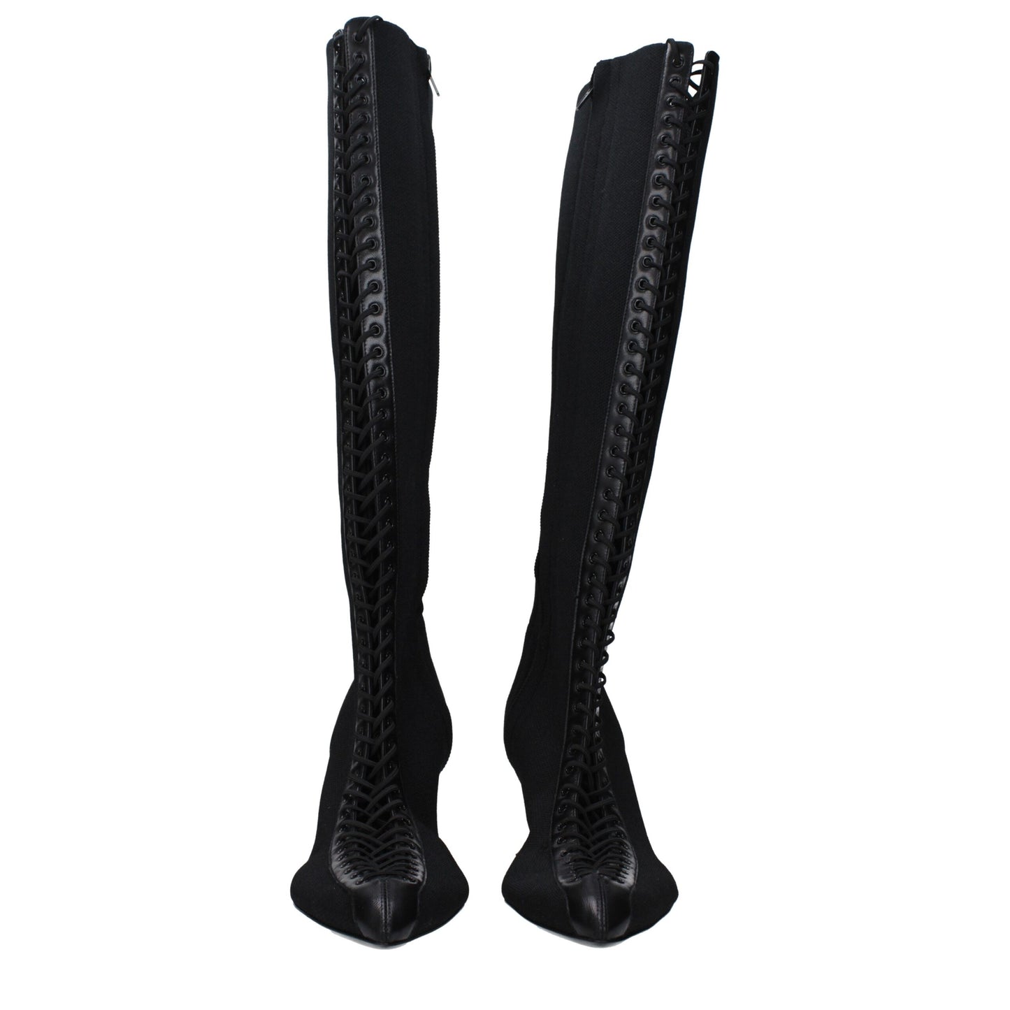 Givenchy – Schwarze Schnürstiefel aus Stoff