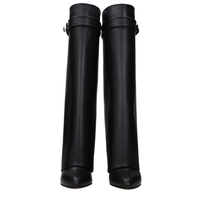 Givenchy Schwarze Lederstiefel