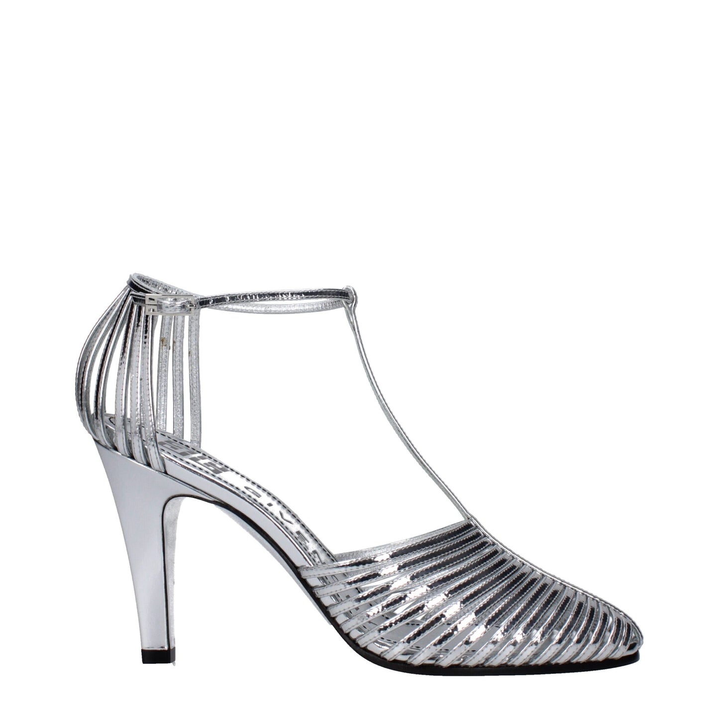 Givenchy Sandalen aus grauem Leder mit Stilettoabsatz