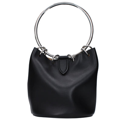 Sacs à main en cuir noir Alaïa