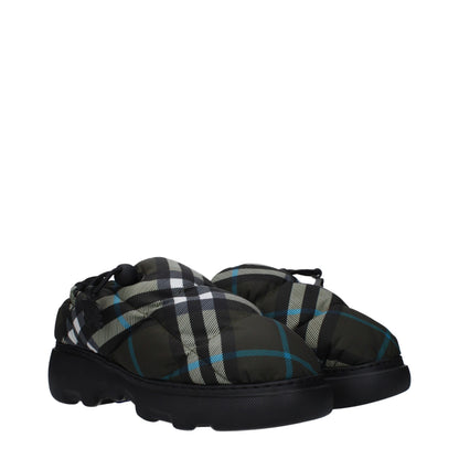 Slip-On-Loafer aus grünem Stoff von Burberry
