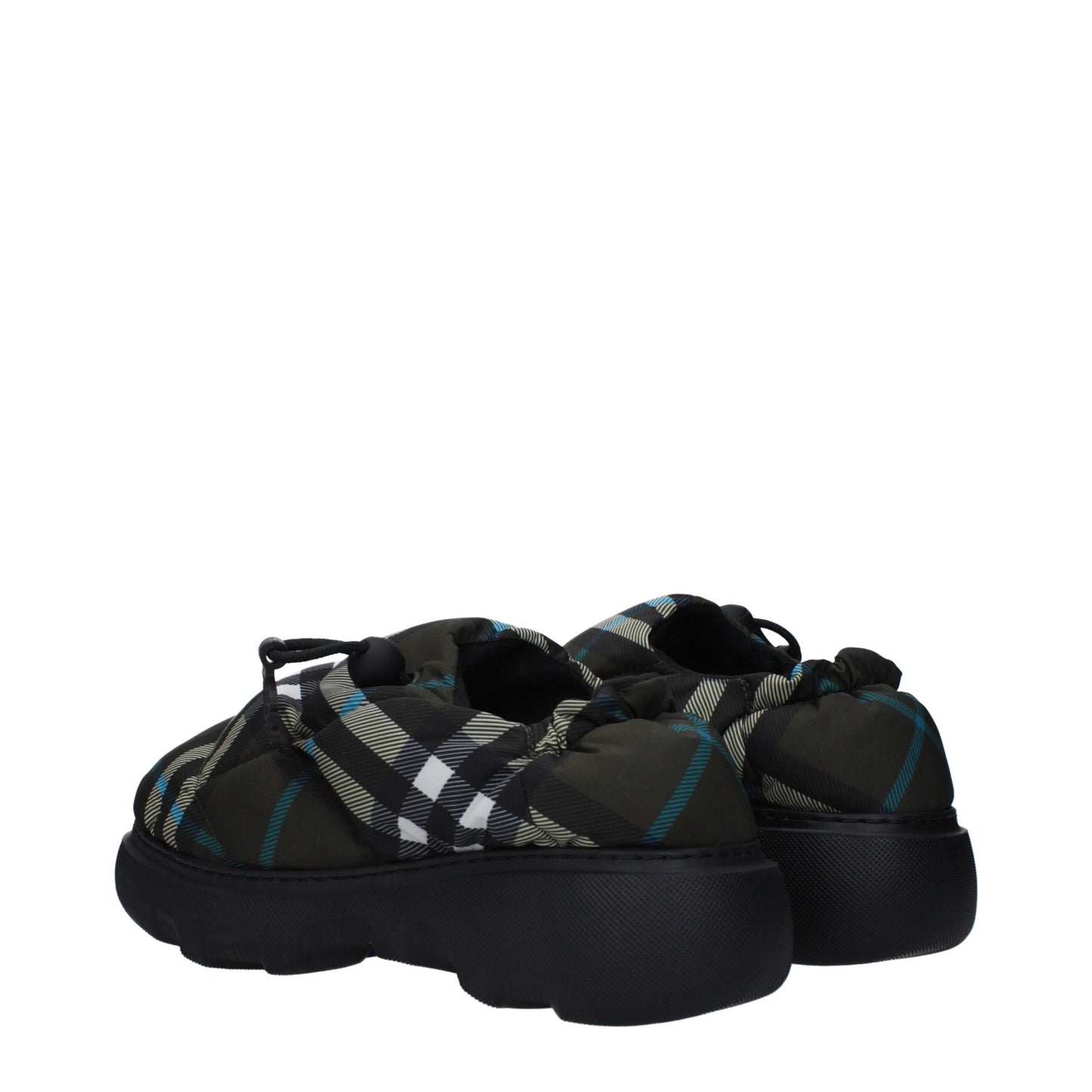 Slip-On-Loafer aus grünem Stoff von Burberry