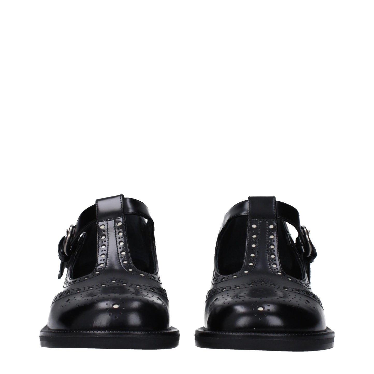 Miu Miu – Slipper aus schwarzem Leder