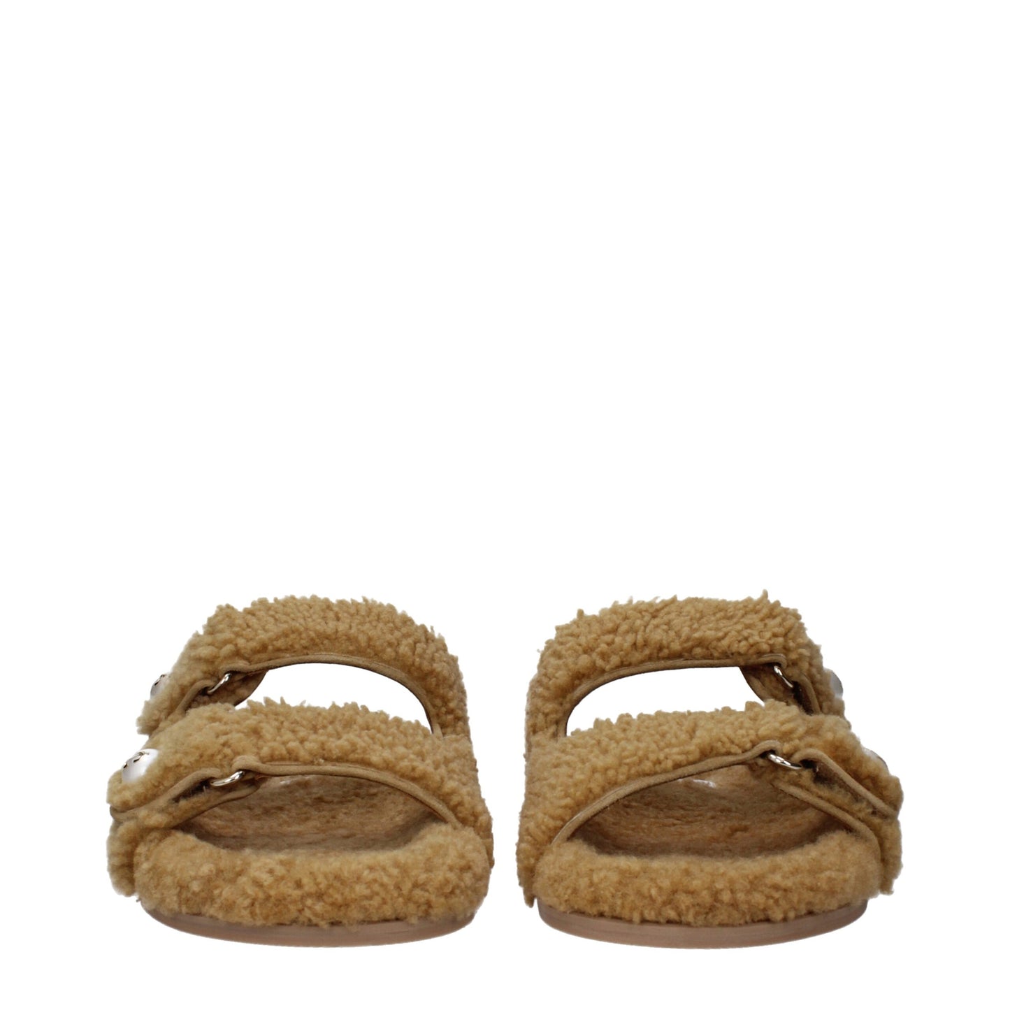 Jimmy Choo – Hausschuhe aus braunem Stoff