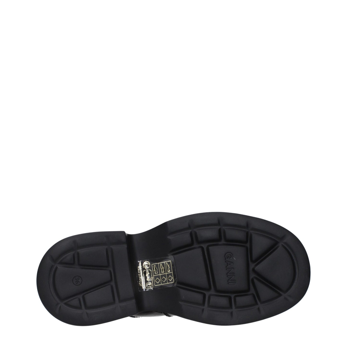 Ganni – Schwarze Stoff-Hausschuhe