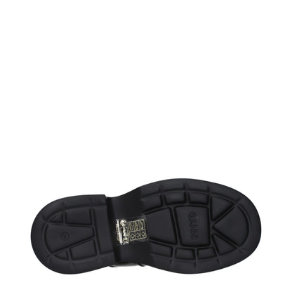 Ganni – Schwarze Stoff-Hausschuhe