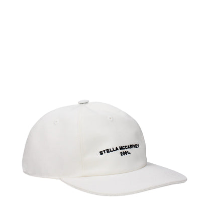 Stella McCartney Weiße Baumwollkappen (Baseballmütze)