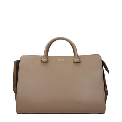 Burberry Beige Lederhandtaschen