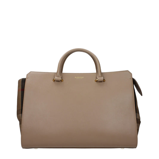 Burberry Beige Lederhandtaschen