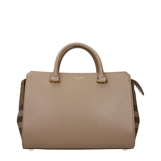 Burberry Beige Lederhandtaschen