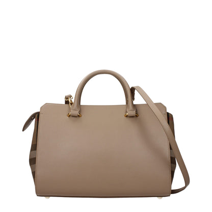 Burberry Beige Lederhandtaschen