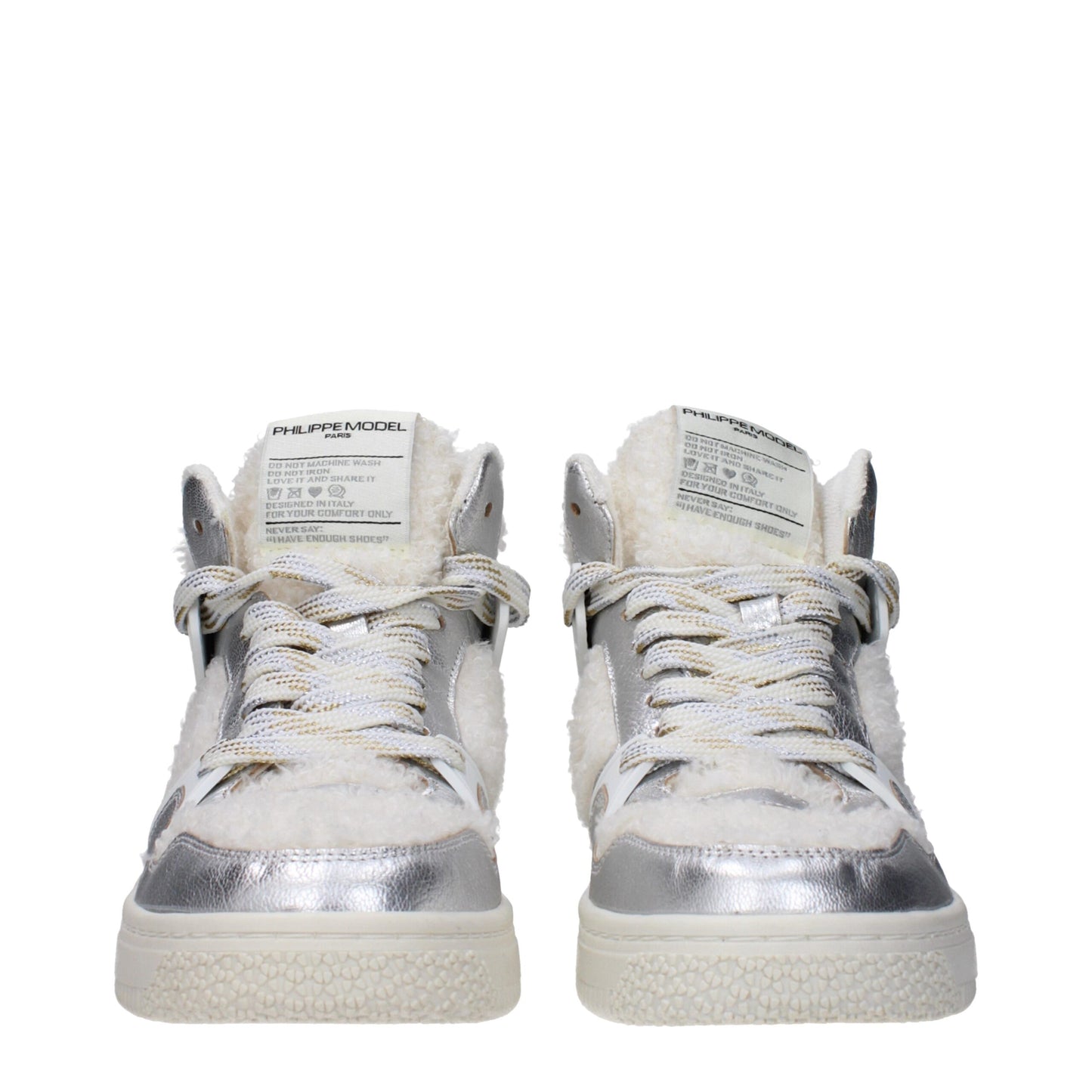 Philippe Model Graue Leder High-Tops