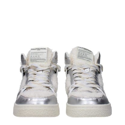 Philippe Model Graue Leder High-Tops