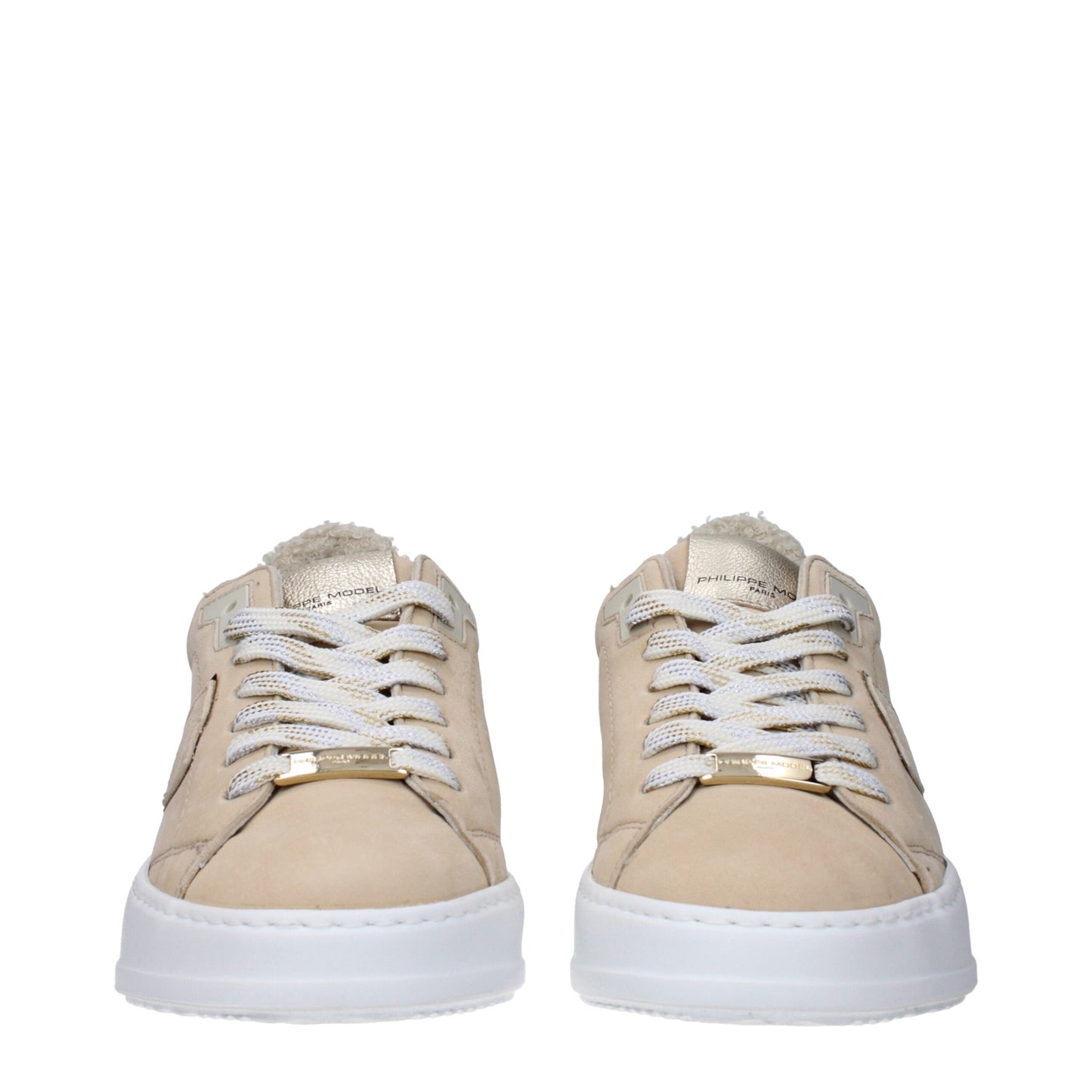 Philippe Model Beige Leder Low-Tops