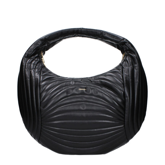 Salvatore Ferragamo Schwarze Lederhandtaschen