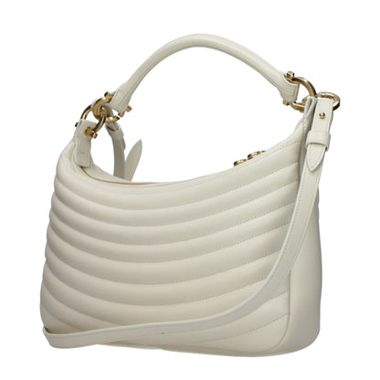 Salvatore Ferragamo Beige Lederhandtaschen