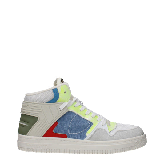 Philippe Model – Hohe Sneakers aus weißem Stoff