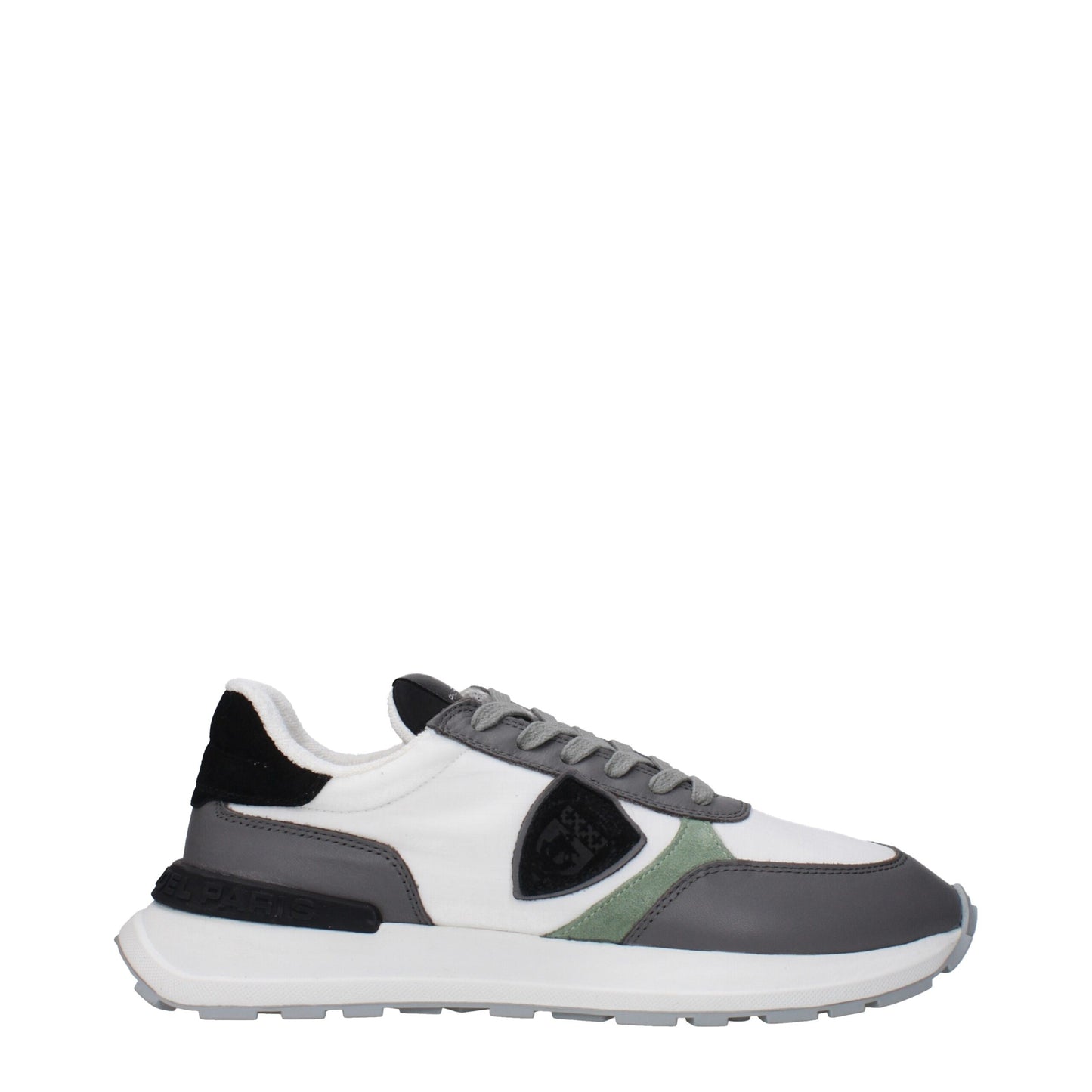 Philippe Model Weiße Stoff-Low-Tops