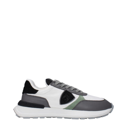 Philippe Model Weiße Stoff-Low-Tops