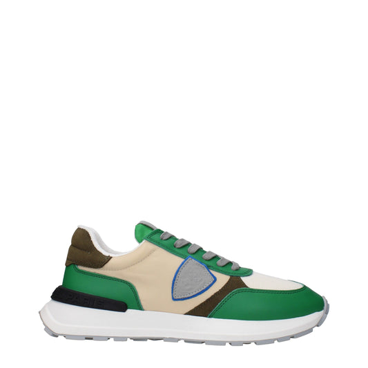Philippe Model Grüne Stoff Low-Tops