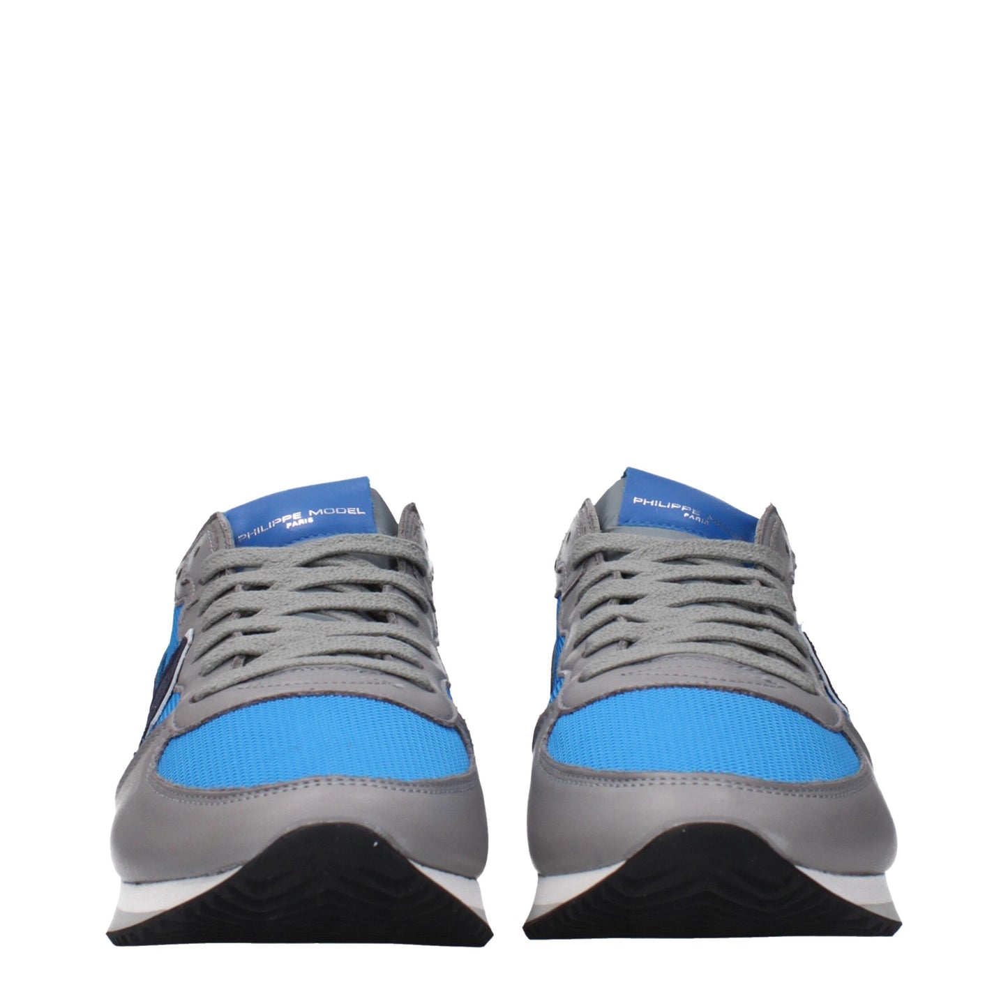 Philippe Model Blaue Stoff-Low-Tops