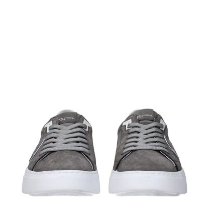 Graue Ledersneakers von Philippe Model