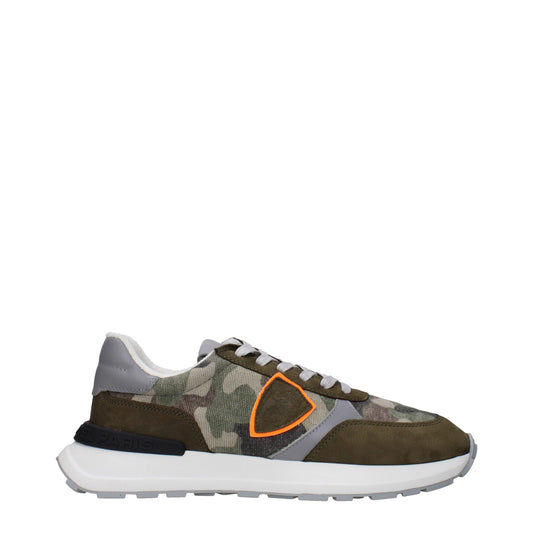 Philippe Model – Klobige Sneakers aus grünem Stoff