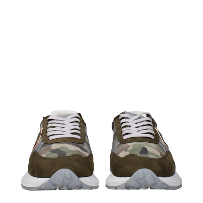 Philippe Model – Klobige Sneakers aus grünem Stoff