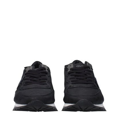Baskets en cuir noir Philippe Model