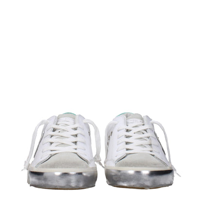 Philippe Model Weiße Leder Low-Tops