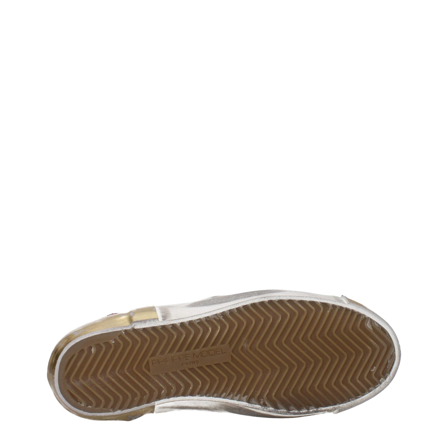 Philippe Model Weiße Leder Low-Tops