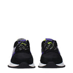Black Fabric Athletic Sneakers