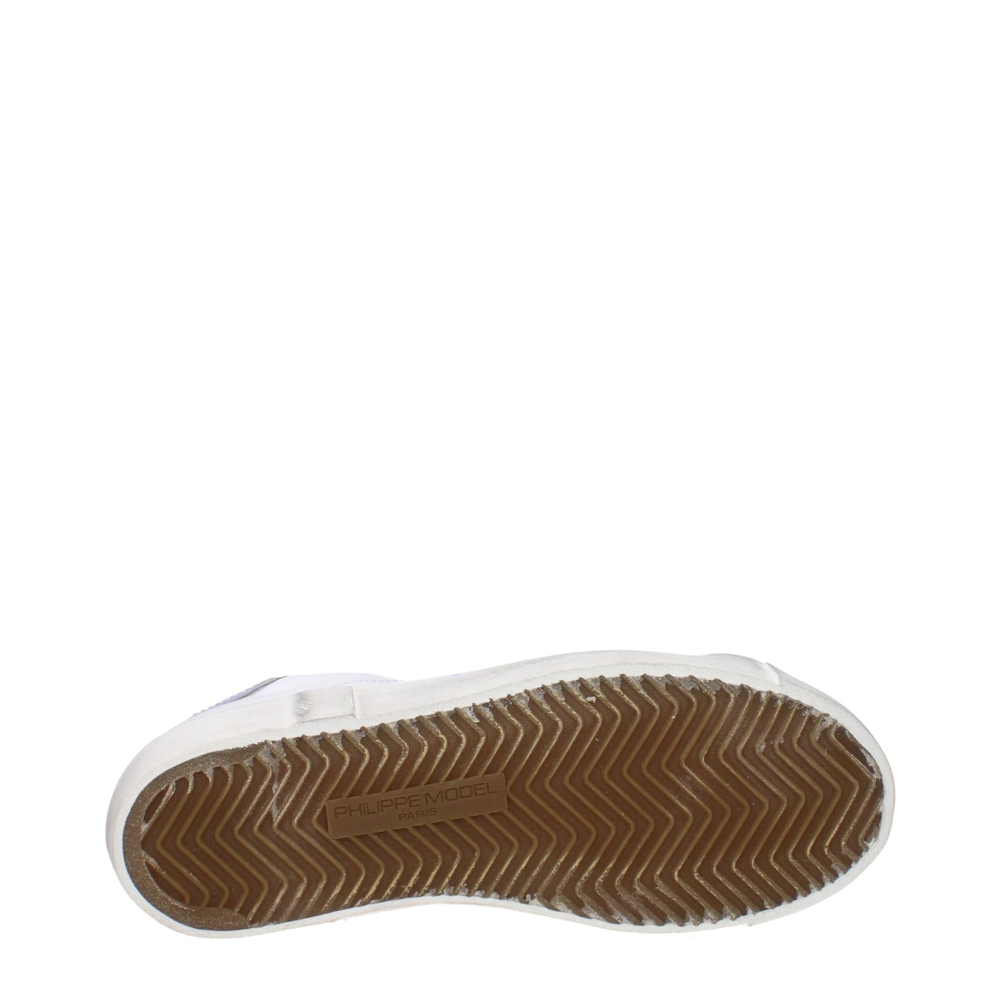 Philippe Model Weiße Leder Low-Tops