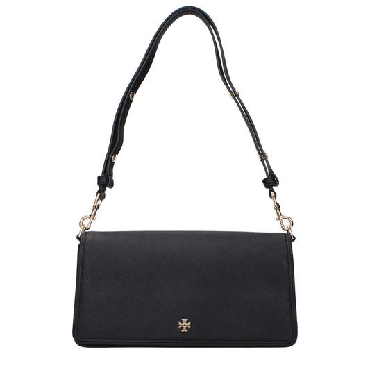 Tory Burch Schwarze Leder-Umhängetaschen