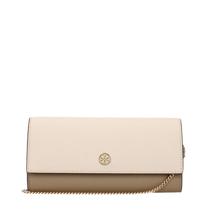 Tory Burch Beige Leder Clutches