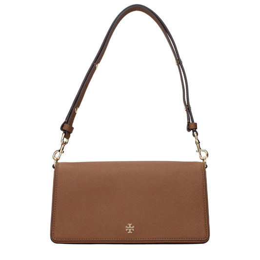 Tory Burch Braune Leder-Umhängetaschen