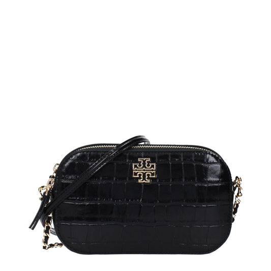 Tory Burch Schwarze Umhängetaschen aus Leder