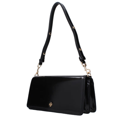 Tory Burch Schwarze Leder-Umhängetaschen