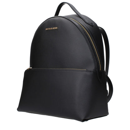 Sacs à dos en cuir noir Michael Kors