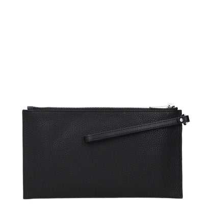 Pochettes en cuir noir Michael Kors
