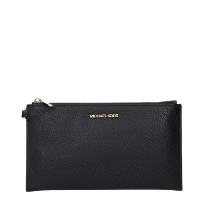 Pochettes en cuir noir Michael Kors