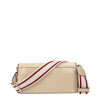 Sacs à bandoulière en cuir beige Tory Burch