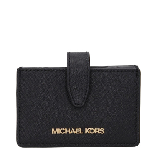 Michael Kors – Kartenetuis aus schwarzem Leder