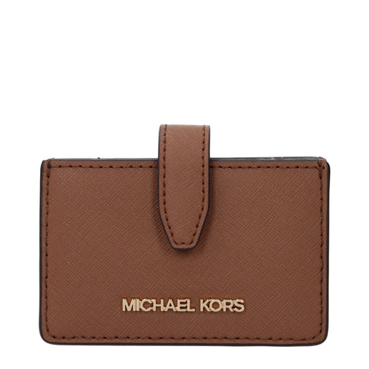 Michael Kors Kartenetuis aus braunem Leder