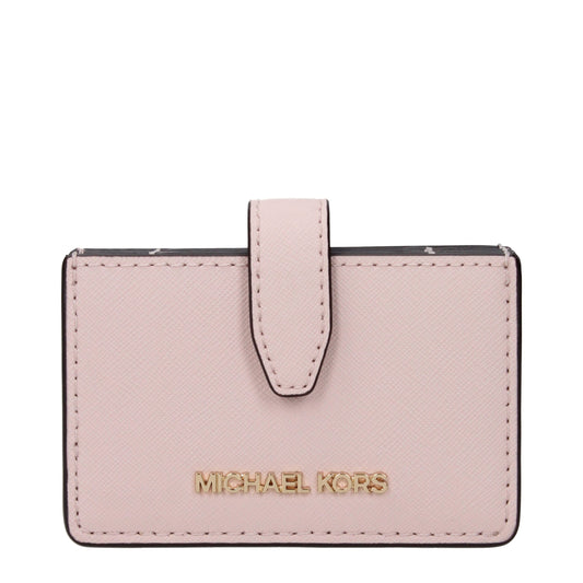 Michael Kors – Kartenetuis aus rosa Leder