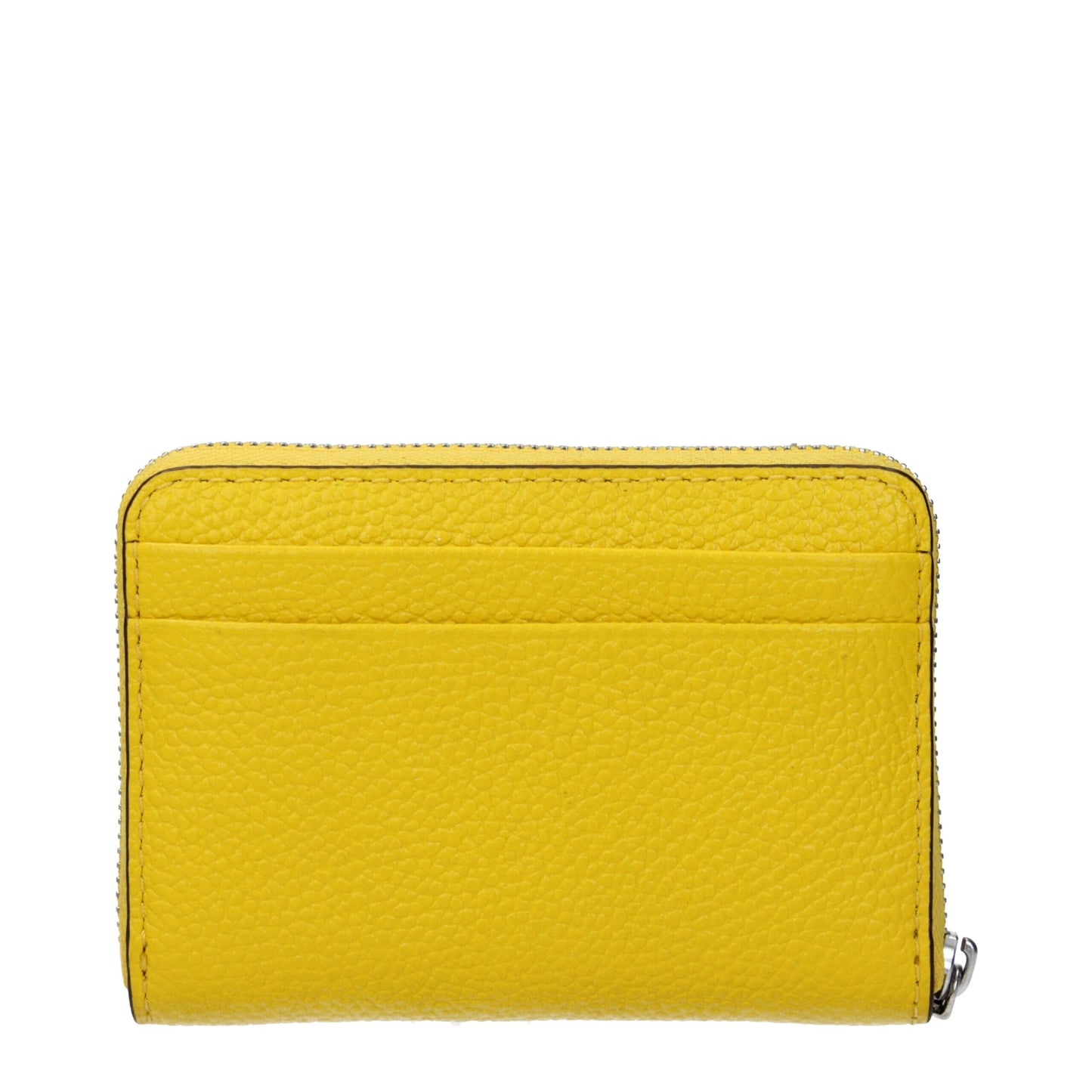 Porte-cartes en cuir jaune Michael Kors