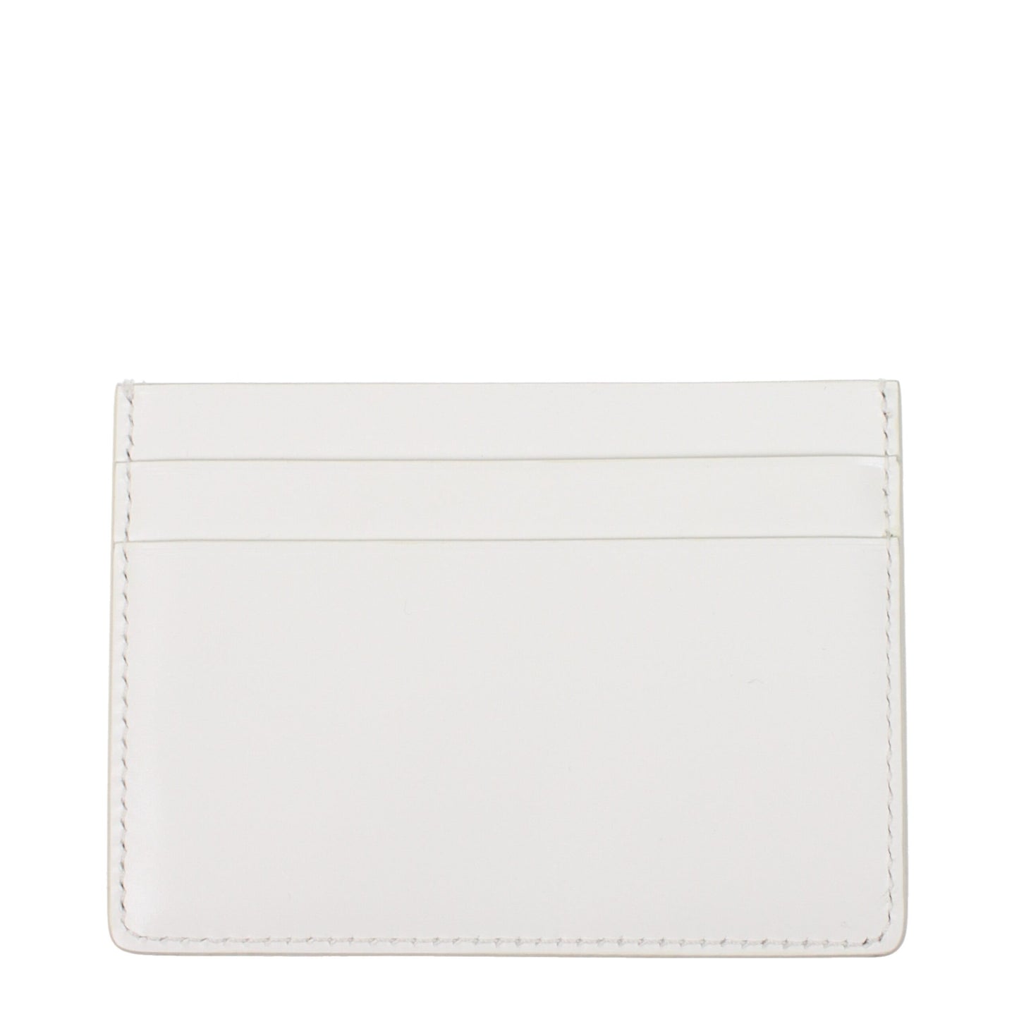 Porte-cartes en cuir blanc Jil Sander