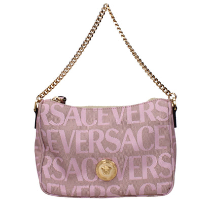 Sacs à main en tissu rose Versace