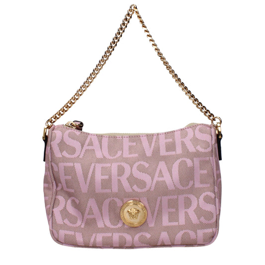 Versace Rosa Stoffhandtaschen