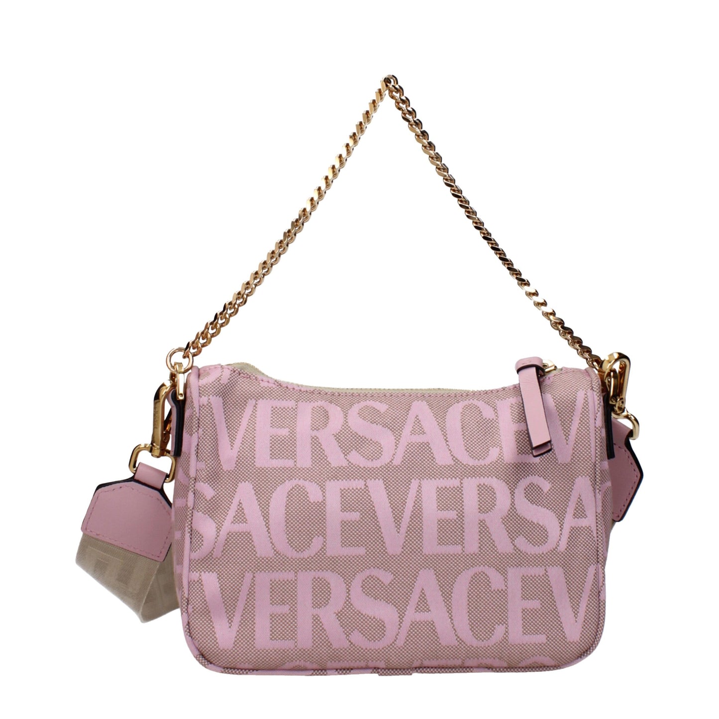 Sacs à main en tissu rose Versace